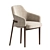 Laura Velvet Upholstered Wood Chair 3D model small image 2