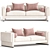 Realistic Howard Sofa Model 3D model small image 1