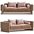 Realistic Howard Sofa Model 3D model small image 2