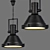 Decco A8021SP-1BK Pendant Light 3D model small image 1