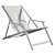 Sailcloth Deckchair with Oak 3D model small image 4