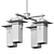 Caterham Outdoor Chandelier: Geometric Elegance 3D model small image 4