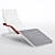 Elegant Alva Deckchair by EGOE 3D model small image 1