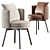 Torii Chair: Elegant Upholstered Seating 3D model small image 2