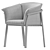 Pedrali Lamorisse Outdoor Aluminium Armchair 3D model small image 6