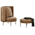 TORII Minotti Armchair, Contemporary Design 3D model small image 6