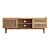 Boho-Chic Wood & Rattan TV Stand 3D model small image 2