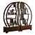 Yin Yang Teak Sphere Bookcase 3D model small image 3