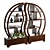 Yin Yang Teak Sphere Bookcase 3D model small image 5