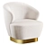 BAKER Lambert Swivel Chair, Modern Sophistication 3D model small image 2