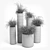 Elegant Metal Vases Collection 3D model small image 5