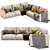  Poliform Bristol L Shaped Sofa 3D model small image 1