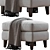 Beverly Upholstered Ottoman | Modern Furniture Piece 3D model small image 2