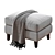 Beverly Upholstered Ottoman | Modern Furniture Piece 3D model small image 3