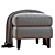 Beverly Upholstered Ottoman | Modern Furniture Piece 3D model small image 5