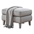 Beverly Upholstered Ottoman | Modern Furniture Piece 3D model small image 7