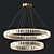 Royal Gold Crystal Chandelier 3D model small image 2