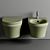 Modern Luna Wall-Hung Toilet 3D model small image 3