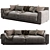 Jesse Daniel 2 Seater Sofa 3D model small image 2