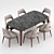 Modern Sophistication: Poliform Chair & Table 3D model small image 3