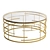 Elegant Gold Jupiter Coffee Table 3D model small image 2