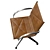 Stylish JOINT Armchair with Swivel 3D model small image 4