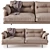 Linteloo George Fabric Sofa 3D model small image 2