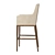 Sleek Modern RH Leigh Barstool 3D model small image 2