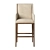 Sleek Modern RH Leigh Barstool 3D model small image 5