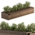 Cityscape Plant Bench Set 3D model small image 1