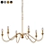 Elegant Ableton 6-Light Chandelier 3D model small image 3