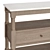 Pottery Barn Marble Console Table 3D model small image 3