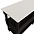 Pottery Barn Marble Console Table 3D model small image 5