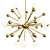 Gold LED Chandelier Glass Creative 3D model small image 1