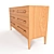 Modern 3D Linnea Drawer Dresser 3D model small image 3