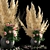 Elegant Pampas Grass Rose Decor 3D model small image 3