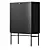  Black Acrylic Halifax Cabinet 3D model small image 3