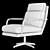 Modern Alisa-Apricot Swivel Armchair. 3D model small image 2