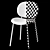 Stylish Ines Dining Chair 3D model small image 4