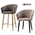 Garda Semi-Bar Stool Set 3D model small image 1