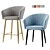 Garda Semi-Bar Stool Set 3D model small image 3