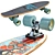 Skateboard 2013 Model Kit 3D model small image 4