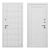 Flash Metal Door with Mirror 3D model small image 3