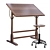 Retro Drafting Table & Stool 3D model small image 1