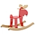 Ekorre Swing Set Red Wood 3D model small image 3