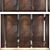 Modern Wood Mirror Metal Panels 3D model small image 1