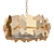 Elegant Gold Plate Chandelier 4 3D model small image 1