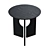 Sculptural Black Side Table 3D model small image 2