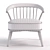 Ergonomic Wood Relax Chair 3D model small image 3