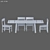 RusticExtend Dining Set 3D model small image 3